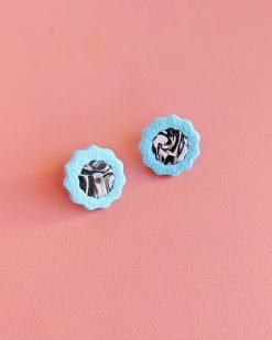 Pendientes coloridos Botanical blue