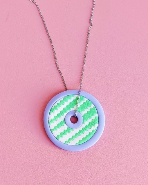 Collar geométrico Ziggi lila