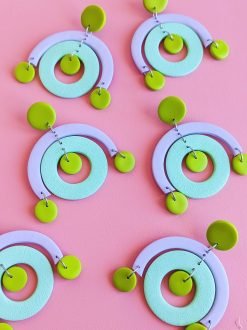 Pendientes artesanales Theresa Azul