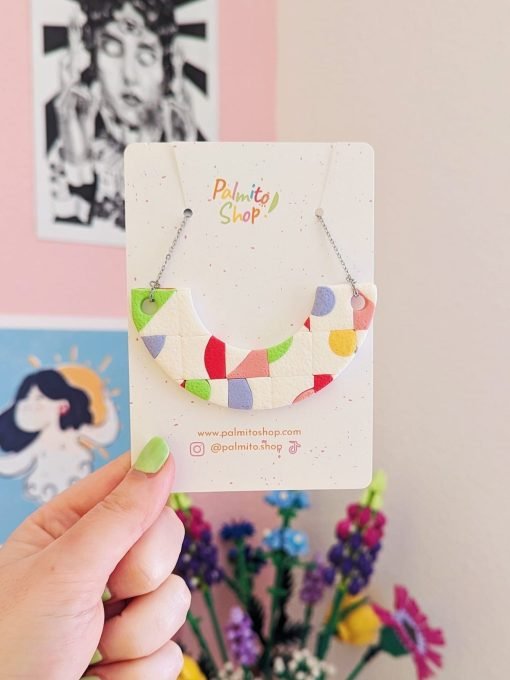 Collar geométrico luna - Imagen 2