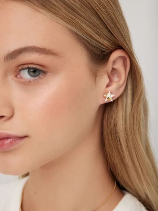 Pendientes planos estrellas cielo