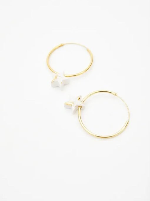 Pendientes aros estrellas cielo - Imagen 2