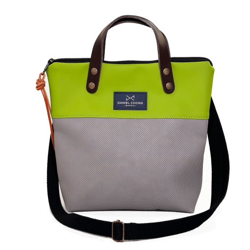 Bolso bandolera oliva y gris