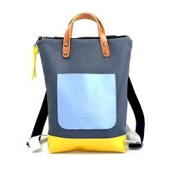 Mochila mini marino y amarillo