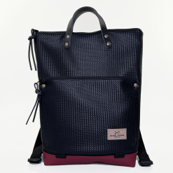 Mochila rectangular ratán black