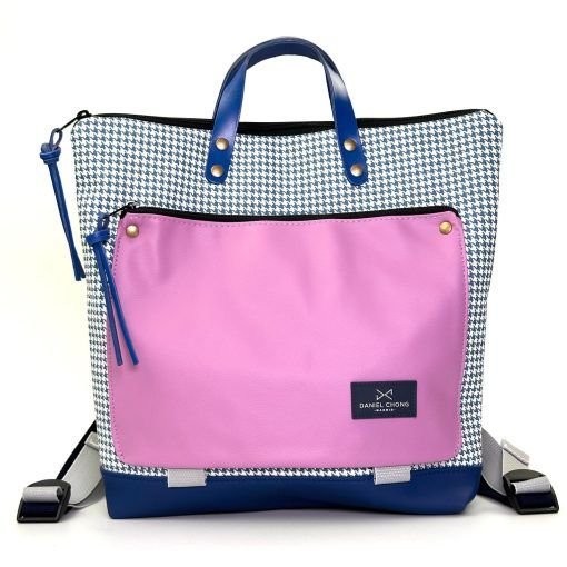 Mochila cuadrada espiga lila