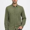 Camisa verde flores hombre
