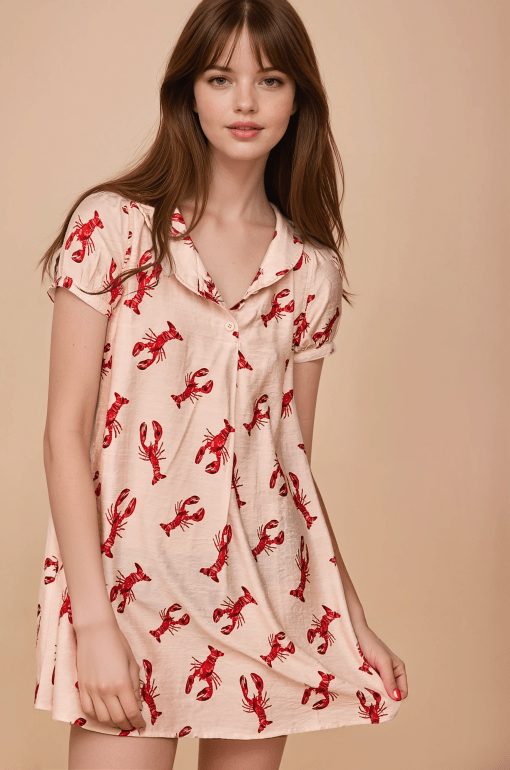 Vestido corto langostas - Imagen 3