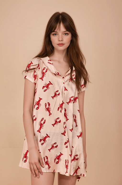 Vestido corto langostas