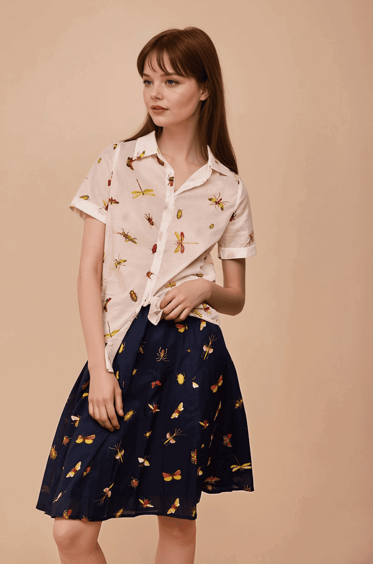 Camisa insectos