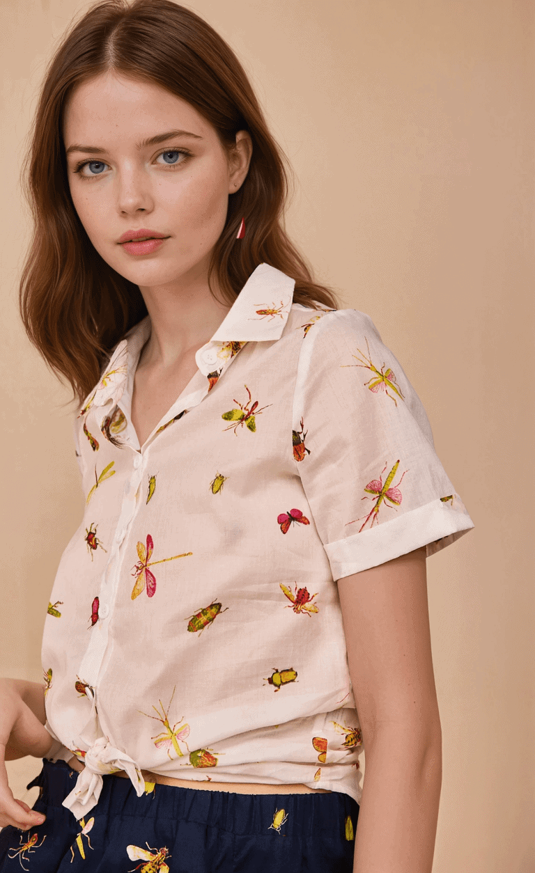 Alternative view of Camisa insectos