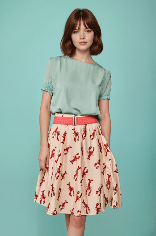 Blusa verde menta sin mangas - Imagen 2