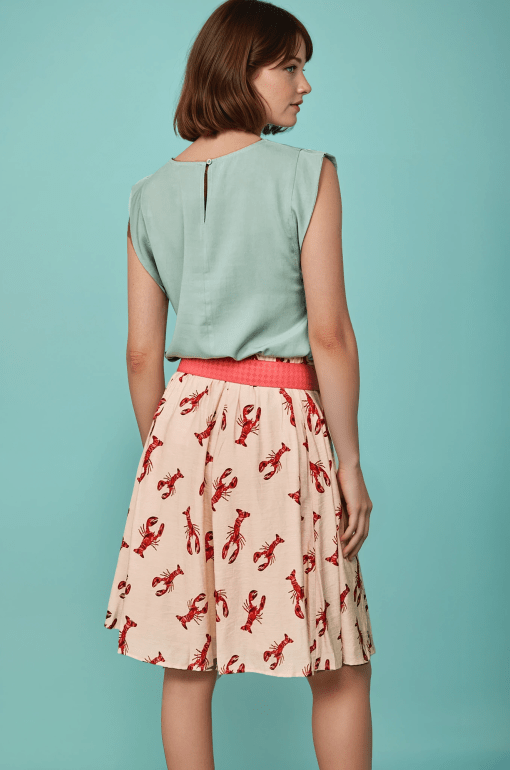 Blusa verde menta sin mangas - Imagen 3