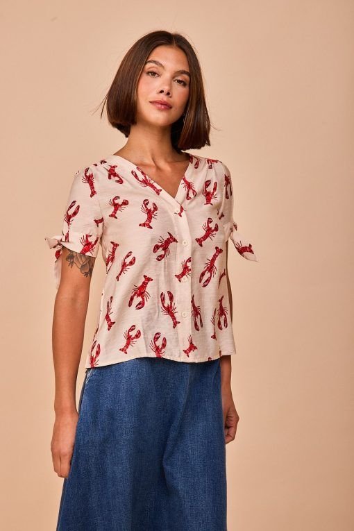 Blusa langostas estampadas - Imagen 3