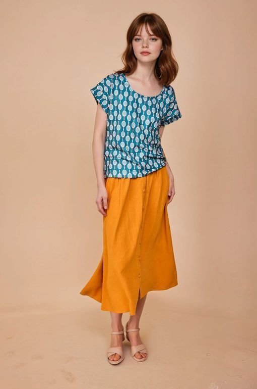 Blusa manga corta raquetas - Imagen 4