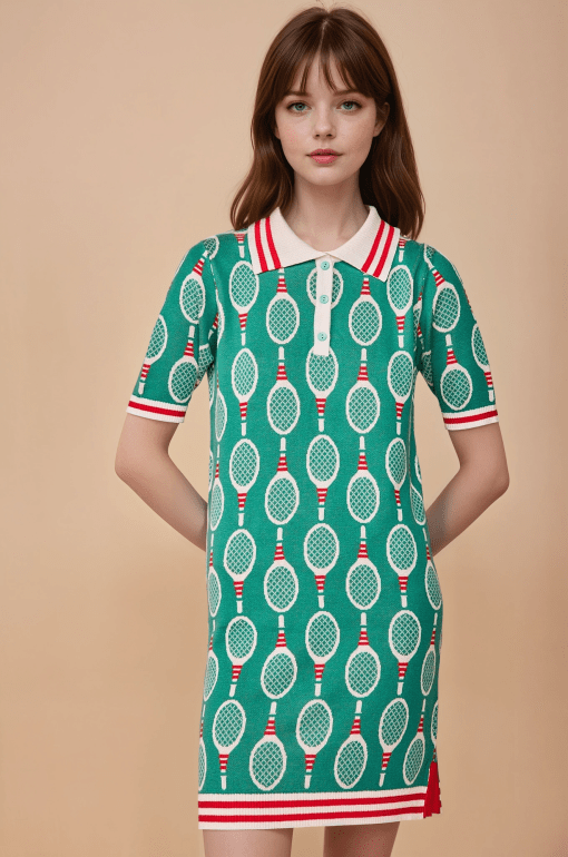 Vestido de punto raquetas - Imagen 3