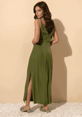 Alternative view of Vestido Florencia verde
