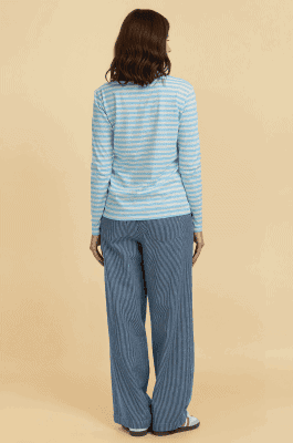 Alternative view of Camiseta de rayas con bordado taza