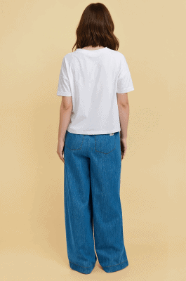 Alternative view of Camiseta blanca bolsillo corazones