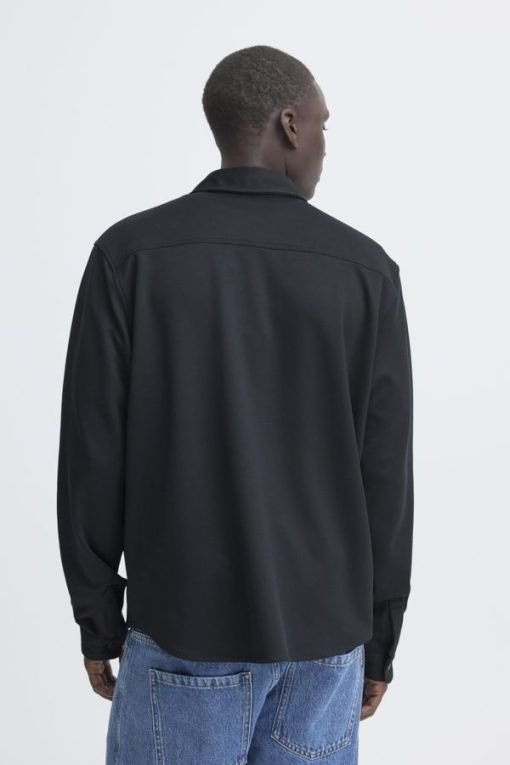 Sobrecamisa de punto negra hombre - Imagen 2