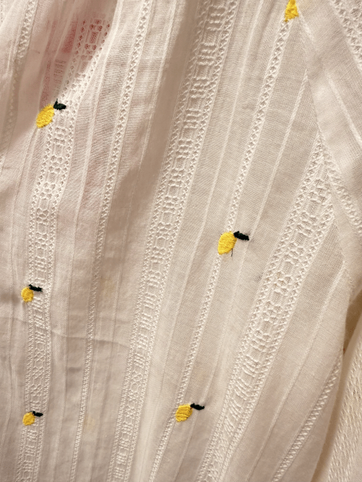 Camisa limones bordados - Imagen 2