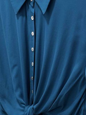 Alternative view of Camisa azul petroleo lazada