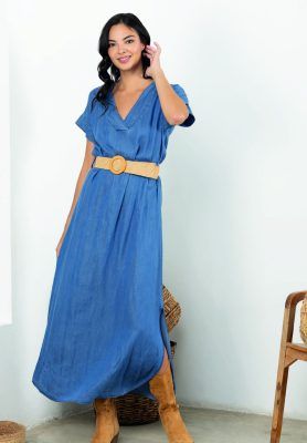 Alternative view of Vestido vaquero largo Luisa