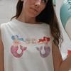 Camiseta crop sirenas