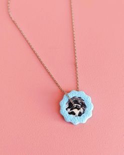 Collar colorido Botanical blue