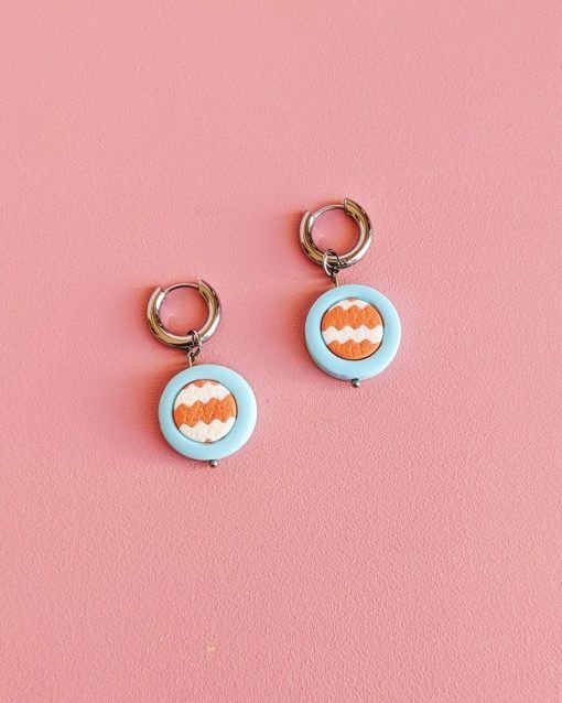 Pendientes charm Ziggi azul