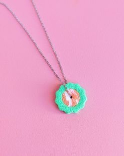 Collar colorido Botanical verde