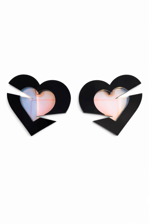 Pendientes corazones grandes