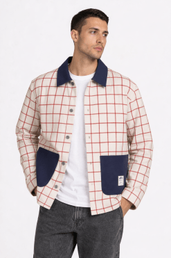 Chaqueta cuadros cafe club