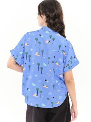 Alternative view of Camisa Sandal Palm Celeste