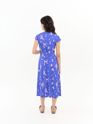 Alternative view of Vestido Aurora Azul