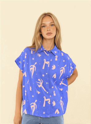 Camisa Jania Azul