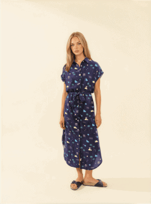 Vestido Alma marino