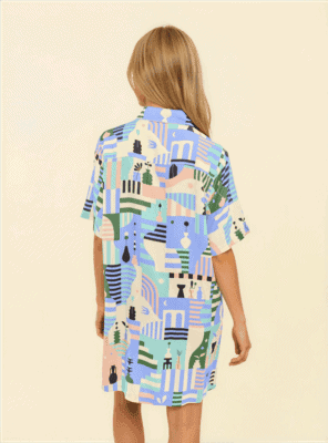 Alternative view of Vestido Violeta rosa