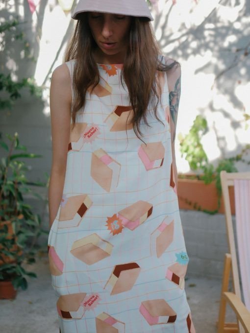 Vestido largo cortes - Imagen 4