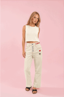 Pantalon denim crudo Karma