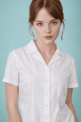 Alternative view of Camisa blanca cuello solapa