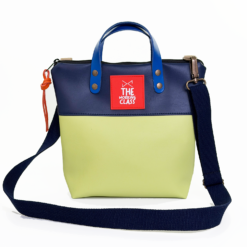 Bolso bandolera marino y amarillo