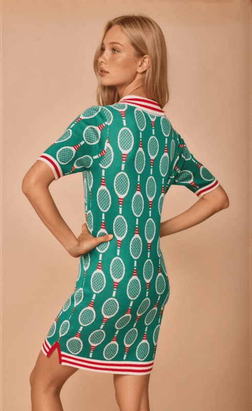 Alternative view of Vestido de punto raquetas