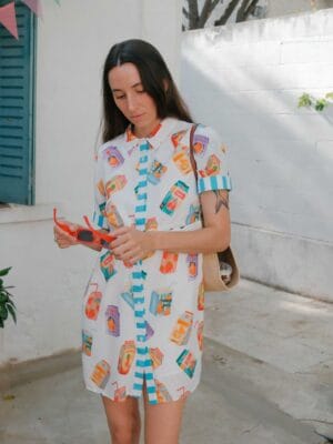 Vestido corto Bricks