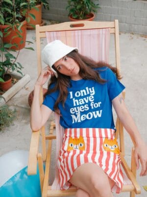 Alternative view of Camiseta cat eyes