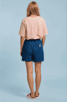 Alternative view of Camiseta rayas marineras naranja y blanco