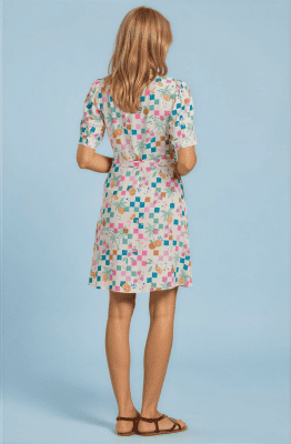 Alternative view of Vestido camisero corto tropical