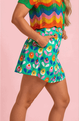 Falda corta primavera