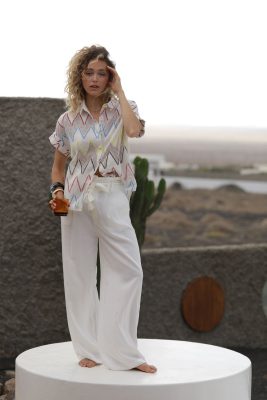 Alternative view of Camisa Calice crochet