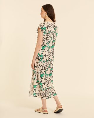 Alternative view of Vestido largo estampado artistico